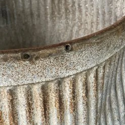 Vintage Zinc Barrel Ceramic & Porcelain Fruit