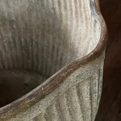 Vintage Zinc Barrel Ceramic & Porcelain Fruit