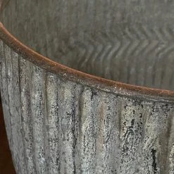 Ceramic & Porcelain Fruit Vintage Zinc Barrel