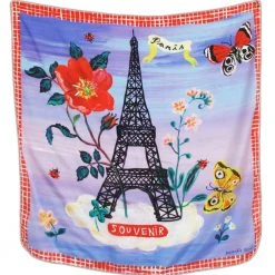 Nathalie Lete "Paris Souvenir" Silk Scarf