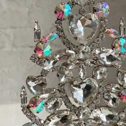 Nostalgie Christbaumschmuck Holiday Nostalgic Jeweled Tree With Hearts