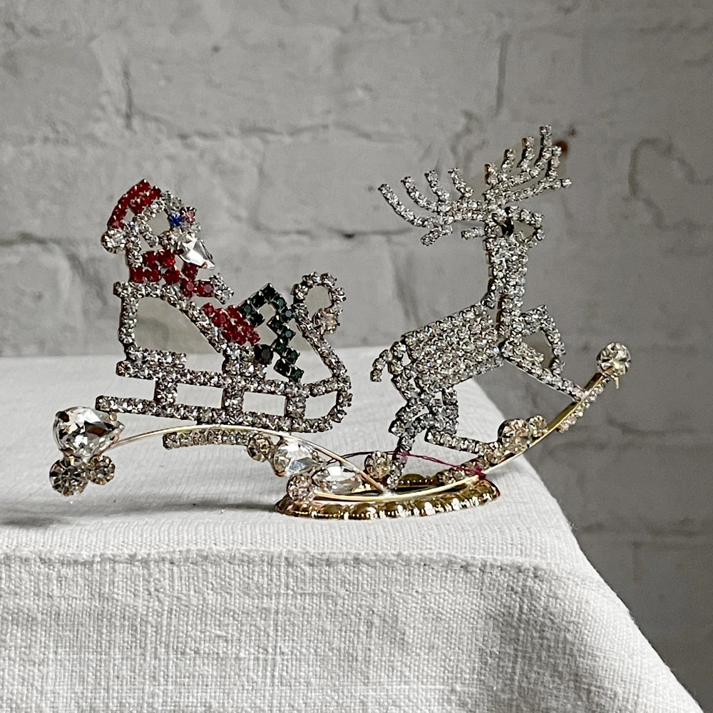 Nostalgie Christbaumschmuck Nostalgic Small Jeweled Santa In Sleigh Holiday 3 Nostalgie Christbaumschmuck Nostalgic Small Jeweled Santa In Sleigh Holiday