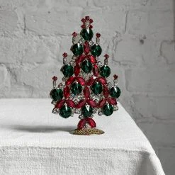 Nostalgie Christbaumschmuck Nostalgic Jeweled Tree With Candles Holiday