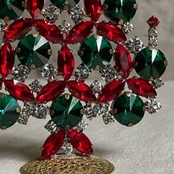 Nostalgie Christbaumschmuck Nostalgic Jeweled Tree With Candles Holiday