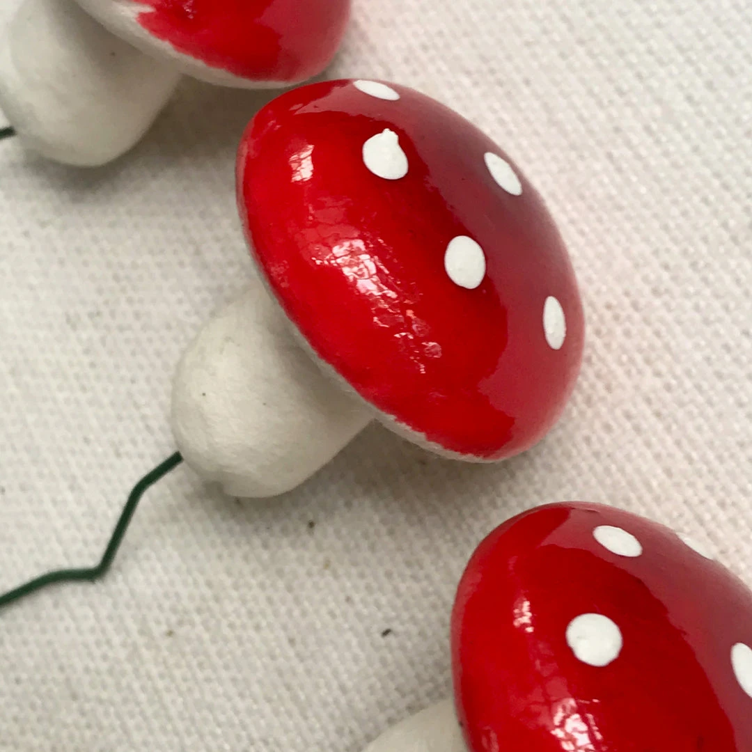 Nostalgie Christbaumschmuck Medium Nostalgic Cotton Mushroom Twist-Tie Ornament Set Holiday 6 Nostalgie Christbaumschmuck Medium Nostalgic Cotton Mushroom Twist-Tie Ornament Set Holiday