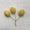 Ceramic & Porcelain Fruit Nostalgic Cotton Lemon Twist-Tie Ornament Set