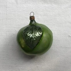Nostalgie Christbaumschmuck Ceramic & Porcelain Fruit Large Nostalgic Green Apple Ornament