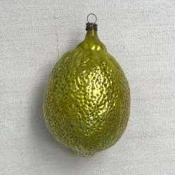 Nostalgie Christbaumschmuck Ceramic & Porcelain Fruit Large Nostalgic Lemon Ornament