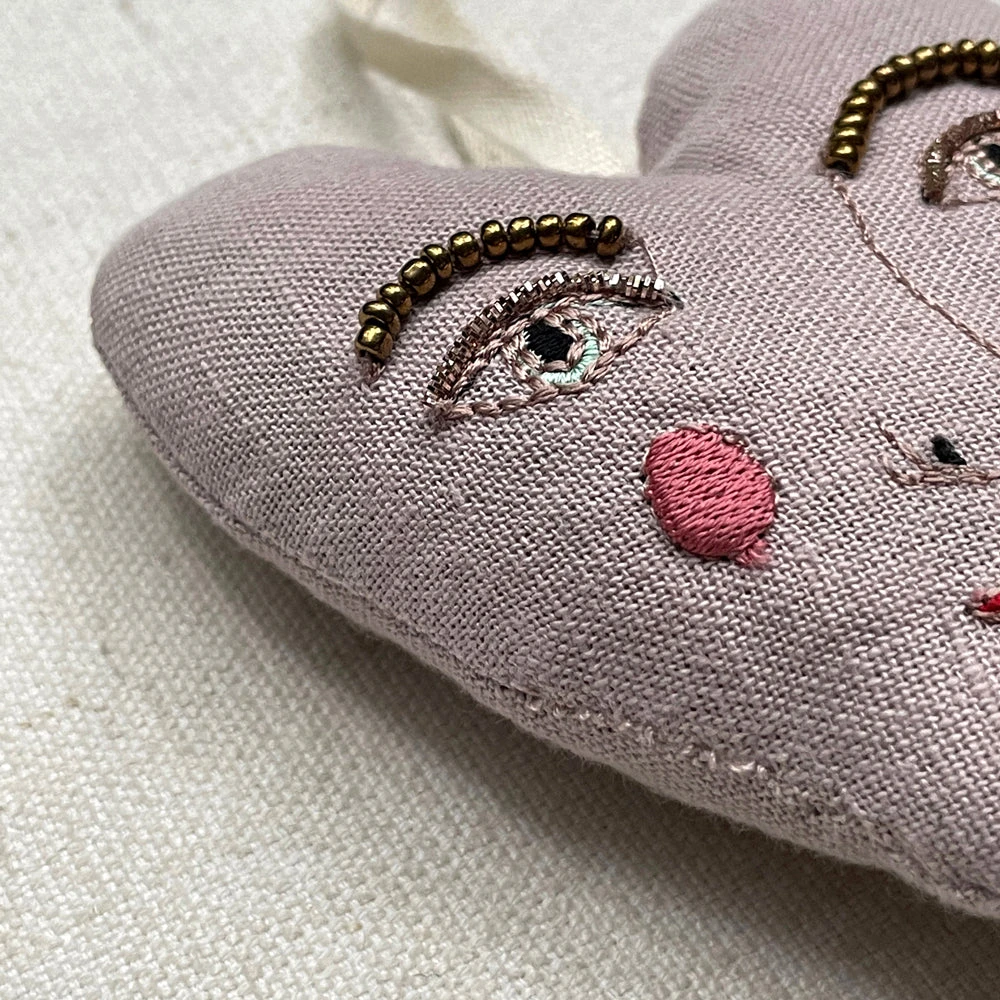 Skippy Cotton Handsome Heart Lavender Sachet Holiday 4 Skippy Cotton Handsome Heart Lavender Sachet Holiday