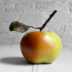 Penkridge Large Porcelain Apple With Twig & Leaf
