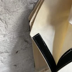 Puebco Waxed Cotton Firewood Carrier In Off White Art & Objects