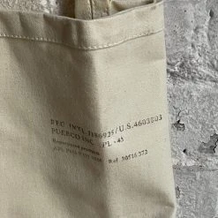 Puebco Waxed Cotton Firewood Carrier In Off White Art & Objects