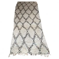 Floor 5’1” X 11’7" Mid 20th Century Moroccan Berber Rug Textiles & Rugs