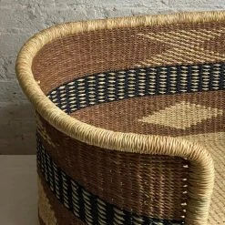 Art & Objects Savanna Baskets Extra Large Dog Bed In Brown & Black