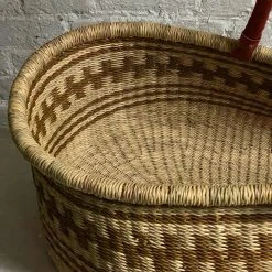 Art & Objects Savanna Moses Baby Bassinet Basket In Earth Brown Fence