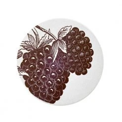 Sesame Letterpress & Design Set Of 8 Letterpress Blackberry Coasters