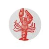 Sesame Letterpress & Design Set Of 8 Letterpress Lobster Coasters