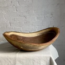 Petermans 18" Black Walnut Oval Bowl Dining & Tabletop