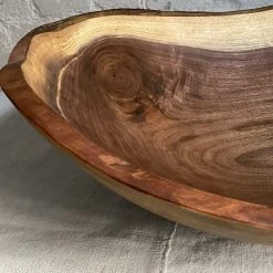Petermans 18" Black Walnut Oval Bowl Dining & Tabletop