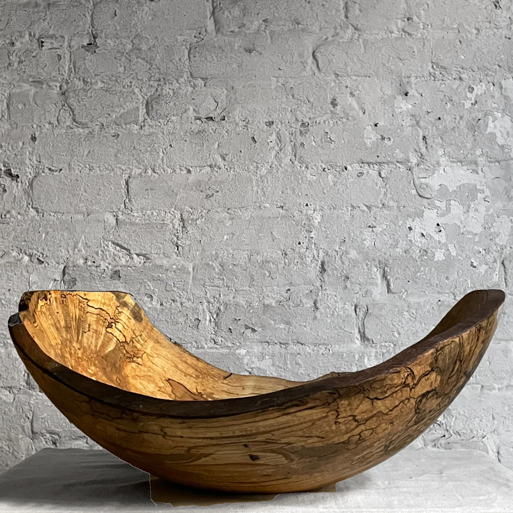 Petermans Spencer Peterman 21" Ambrosia Spalted Maple Oval Bowl 3 Petermans Spencer Peterman 21" Ambrosia Spalted Maple Oval Bowl