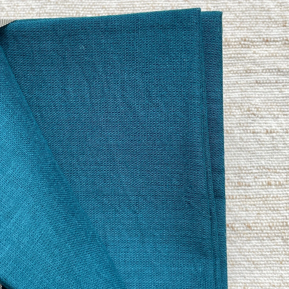 Lisa Corti Dining & Tabletop Set Of 6 Organza Napkins In Peacock