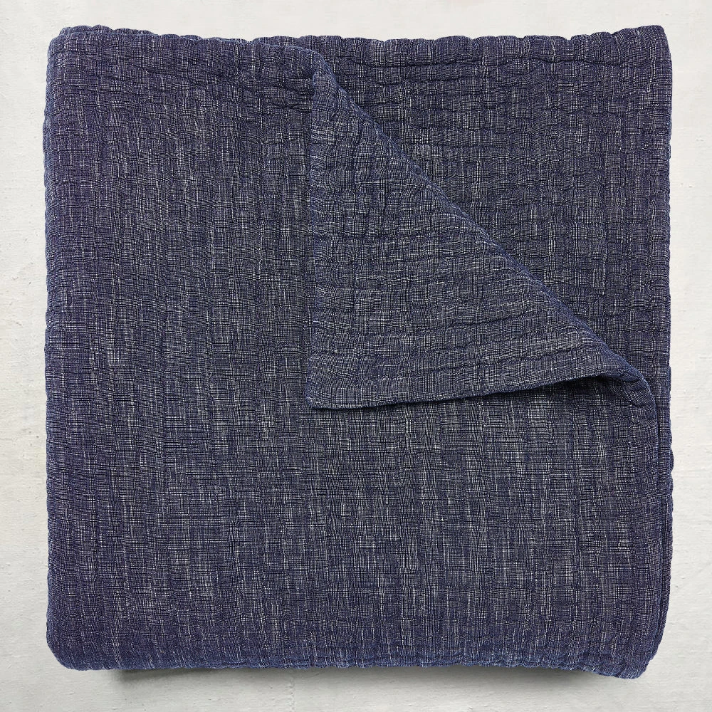 John Robshaw Textiles & Rugs Vivada Ink King Coverlet 3 John Robshaw Textiles & Rugs Vivada Ink King Coverlet