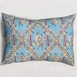 Antoinette Poisson Large Guirlandes De Fleurs Pillow (No. 1A) With Linen Backing