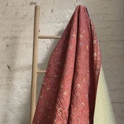 Jeanette Farrier Newly Printed Kantha Queen Bedcover