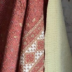 Jeanette Farrier Newly Printed Kantha Queen Bedcover