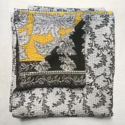Jeanette Farrier Newly Printed Kantha Queen Bedcover