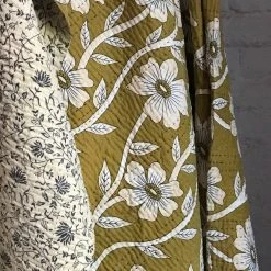 Jeanette Farrier Newly Printed Kantha Queen Bedcover Textiles & Rugs
