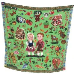 Nathalie Lete "Hansel & Gretel" Silk Scarf Scarves & Bandanas