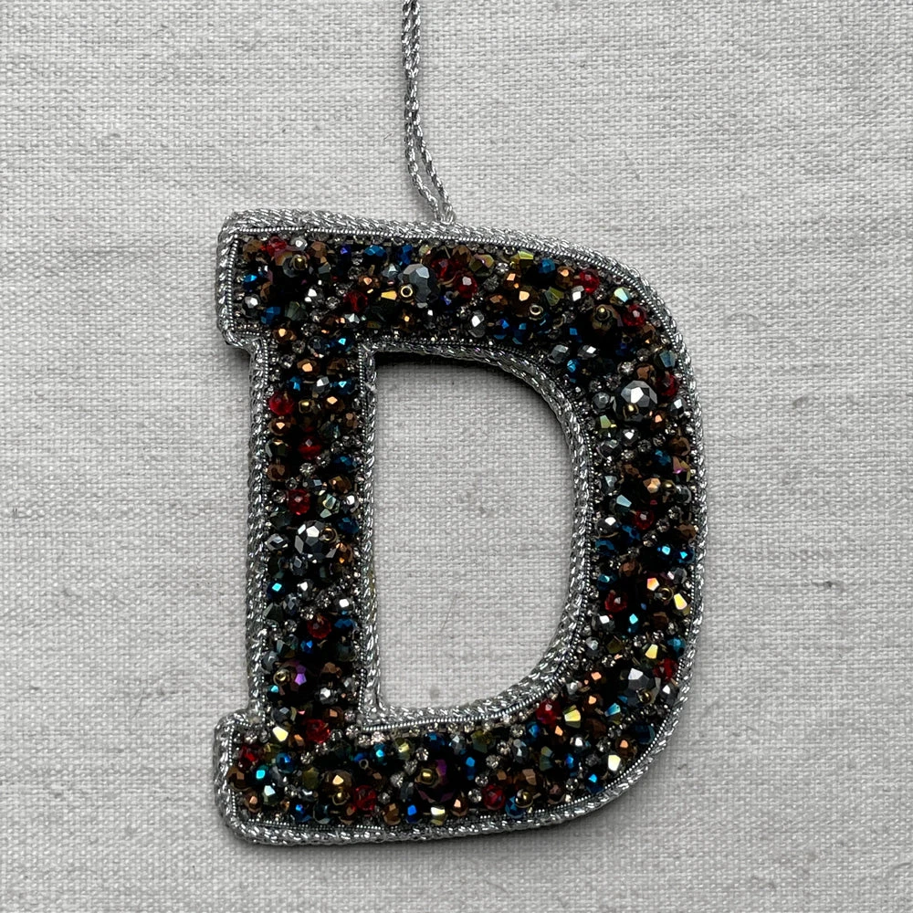Tinker Tailor Beaded Alphabet Ornament "Letter D" 3 Tinker Tailor Beaded Alphabet Ornament "Letter D"