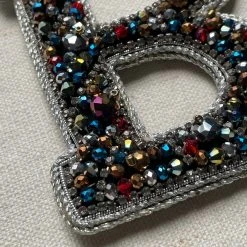 Tinker Tailor Holiday Beaded Alphabet Ornament