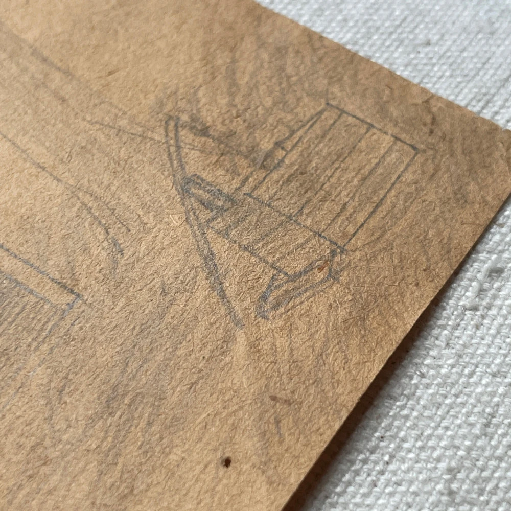 Vintage 19th Century Naive Architecture Rendering No. 3