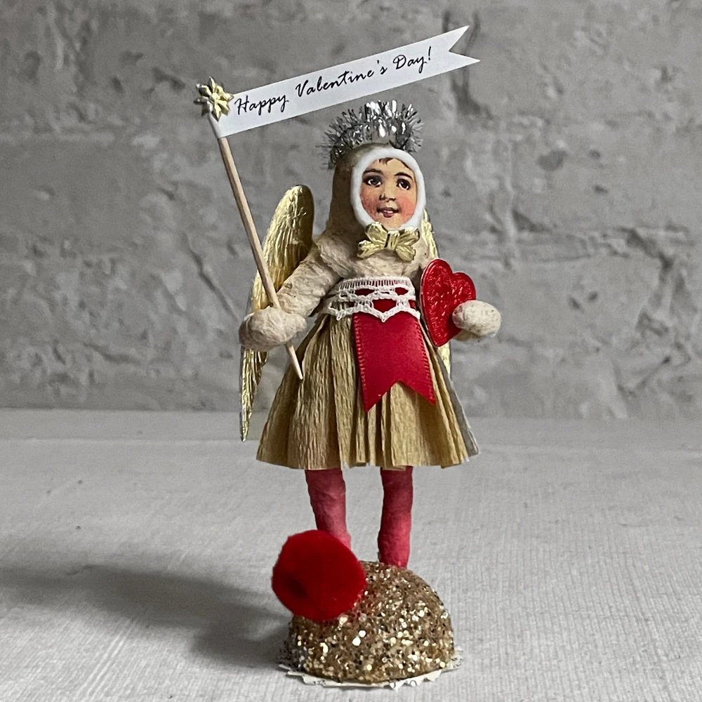 Vintage By Crystal Angel Girl In Gold Art & Objects