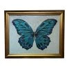 Hand Embroidered Turquoise Butterfly By Zara Merrick Art & Objects