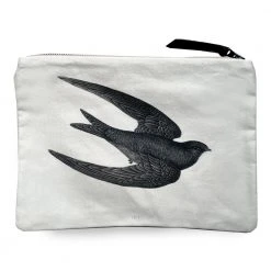 John Derian Company Inc Swallows Zipper Pouch