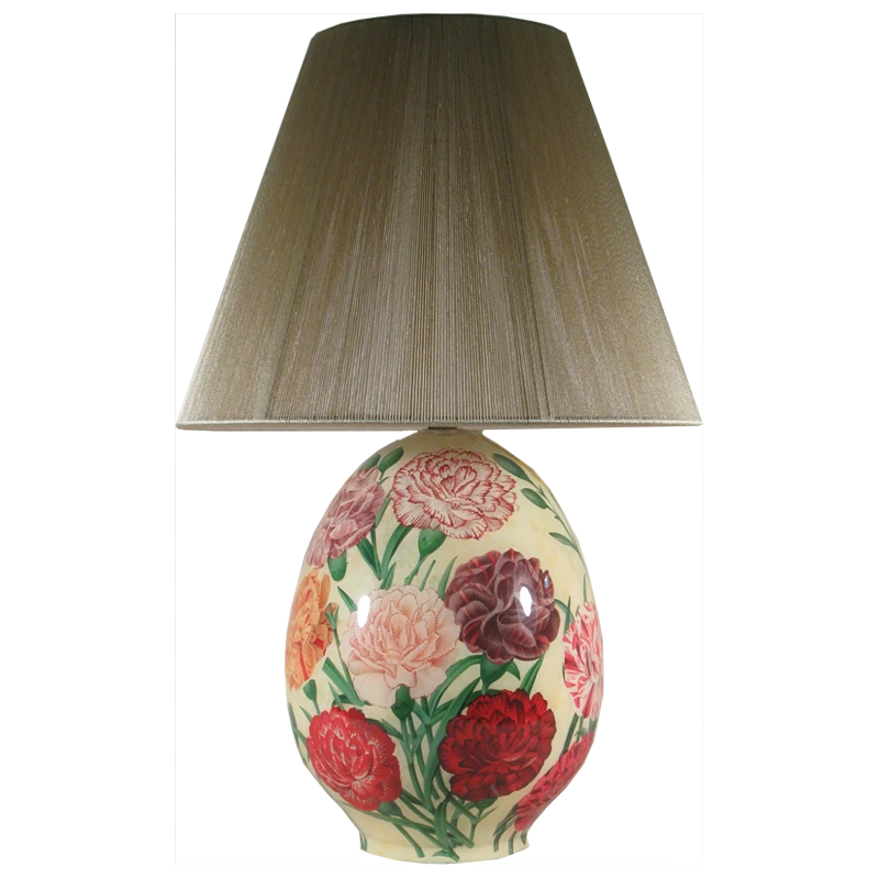 John Derian Dianthus Lamp Decoupage 3 John Derian Dianthus Lamp Decoupage
