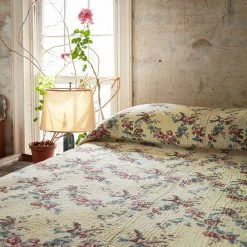 "18 C. French Floral" John Derian For Jeanette Farrier Printed King Bedcover Textiles & Rugs