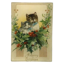 John Derian A Merry Christmas (Kittens) Decoupage