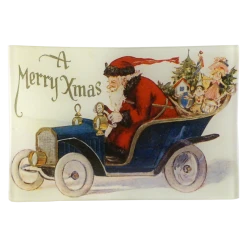 John Derian Decoupage Speeding Santa
