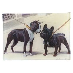 John Derian Decoupage Boston Terrier & French Bulldog