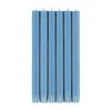 British Colour Standard Set Of 6 Candles In Medici Blue Candlestick Holders
