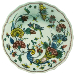 John Derian Company Inc Melamine Faience A La Corne Plate Ceramic & Porcelain Fruit