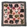 Nathalie Lete Scarves & Bandanas "Dogs" Silk Scarf