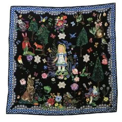 Nathalie Lete Scarves & Bandanas "Alice" Silk Scarf