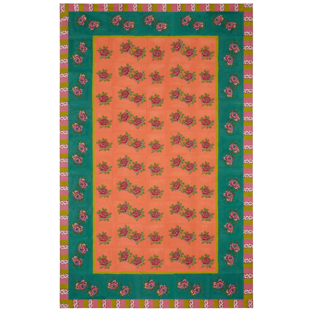 Dining & Tabletop Lisa Corti Panel Ortensia Peach Emerald 220cm X 350cm 3 Dining & Tabletop Lisa Corti Panel Ortensia Peach Emerald 220cm X 350cm