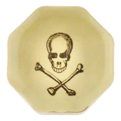 John Derian Decoupage Skull With Crossed Bones