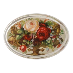 John Derian Roses Urn Decoupage